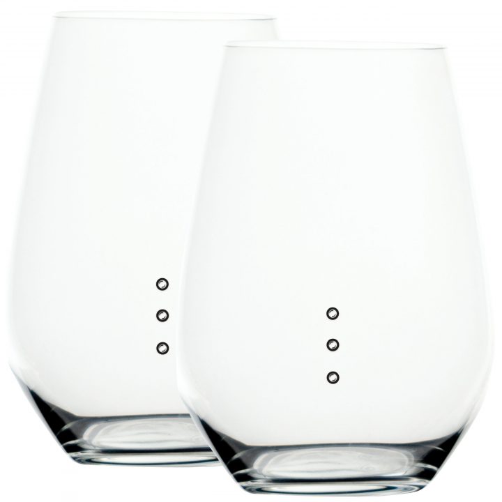 Stemless Measuring Wine Glass with Wine Measuring Marks